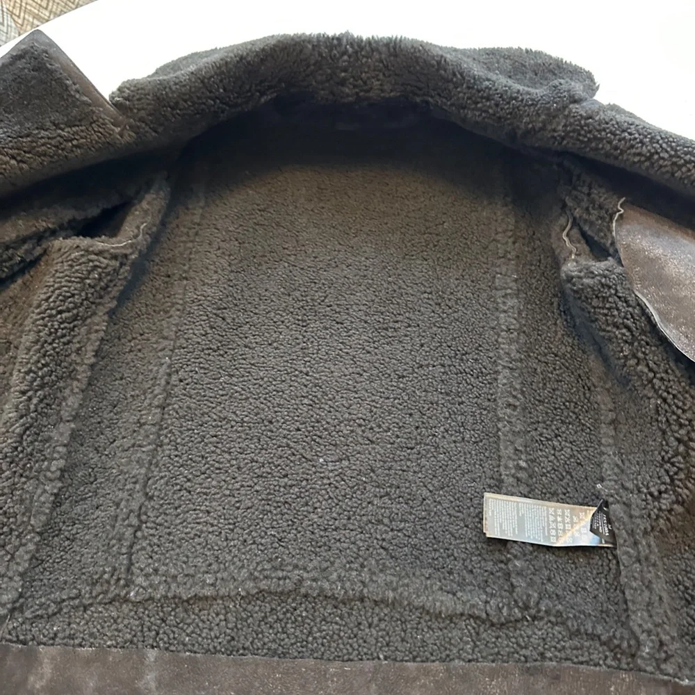 ALL SAINTS Shearling/Sheepskin Coat - Picture 7 of 10